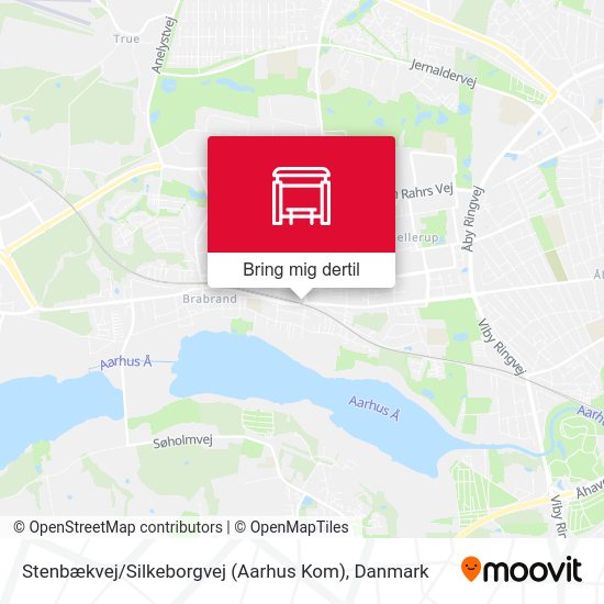 Stenbækvej / Silkeborgvej (Aarhus Kom) kort
