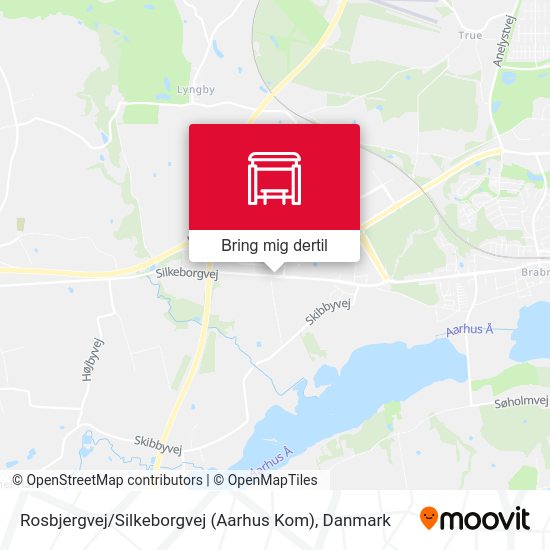 Rosbjergvej / Silkeborgvej (Aarhus Kom) kort