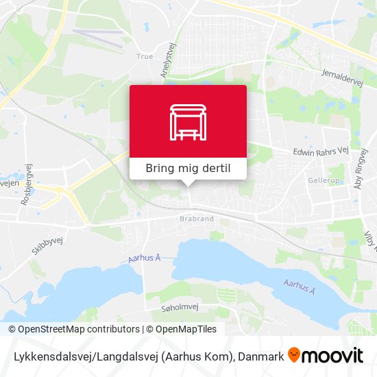 Lykkensdalsvej / Langdalsvej (Aarhus Kom) kort