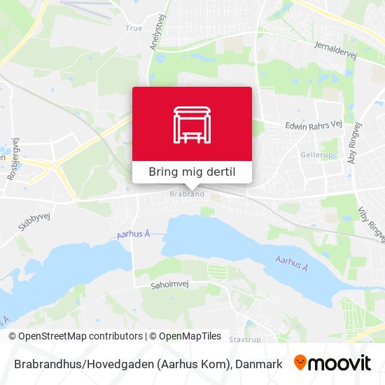 Brabrandhus / Hovedgaden (Aarhus Kom) kort
