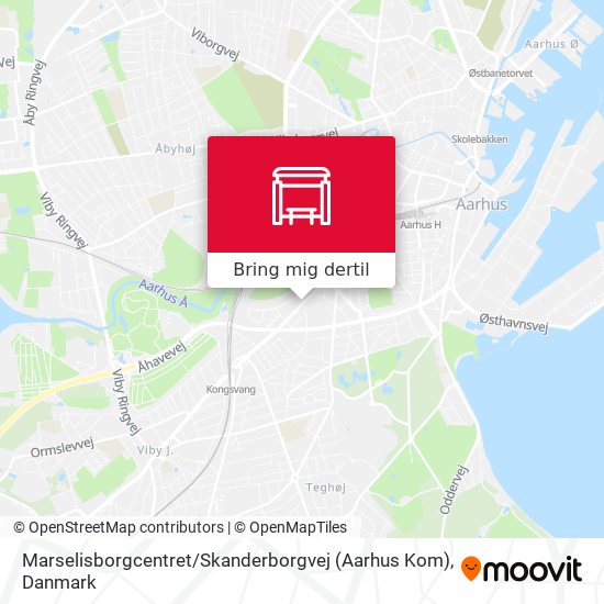 Marselisborgcentret / Skanderborgvej (Aarhus Kom) kort