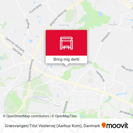 Græsvangen / Tilst Vestervej (Aarhus Kom) kort