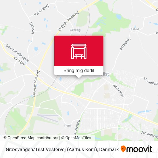 Græsvangen / Tilst Vestervej (Aarhus Kom) kort