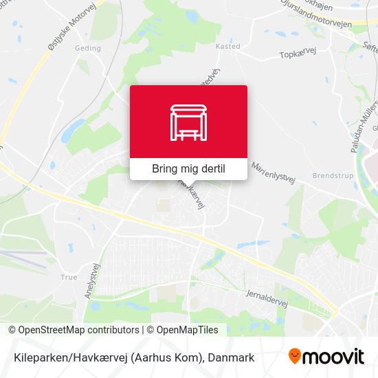 Kileparken / Havkærvej (Aarhus Kom) kort
