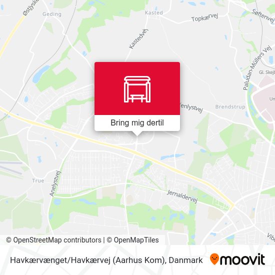 Havkærvænget / Havkærvej (Aarhus Kom) kort