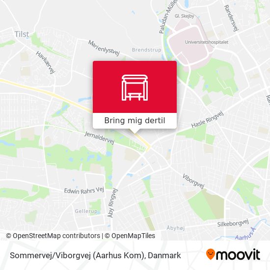 Sommervej / Viborgvej (Aarhus Kom) kort