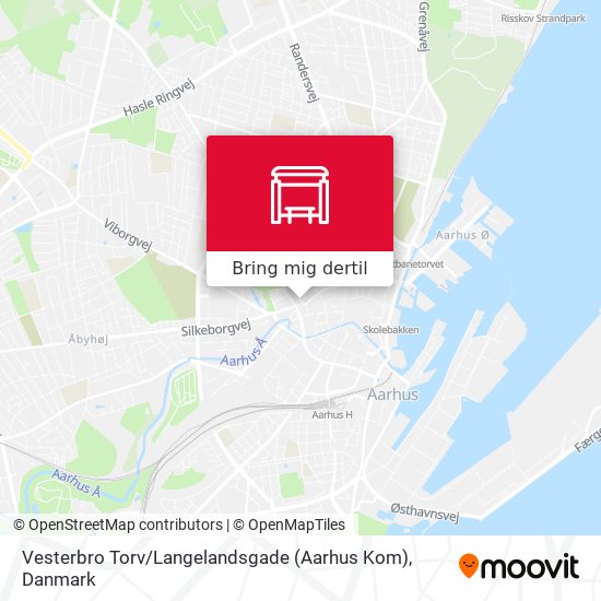 jeg fandt det digital Midler Vej til Vesterbro Torv / Langelandsgade (Aarhus Kom) i Danmark med Bus  eller Jernbane?