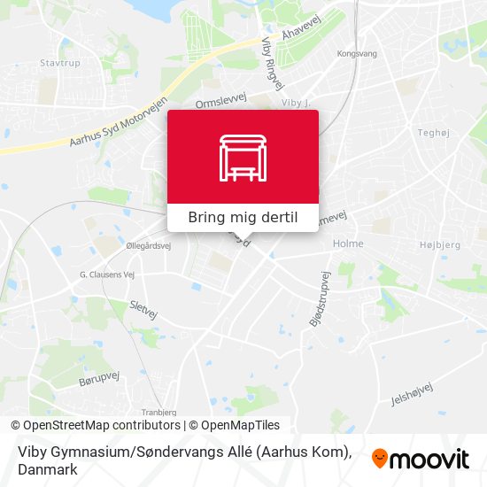 Viby Gymnasium / Søndervangs Allé (Aarhus Kom) kort