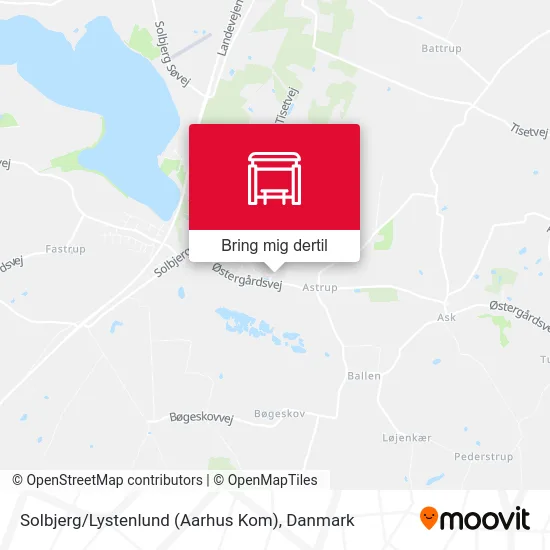 Solbjerg / Lystenlund (Aarhus Kom) kort