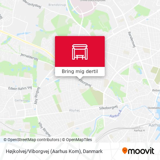Højkolvej / Viborgvej (Aarhus Kom) kort