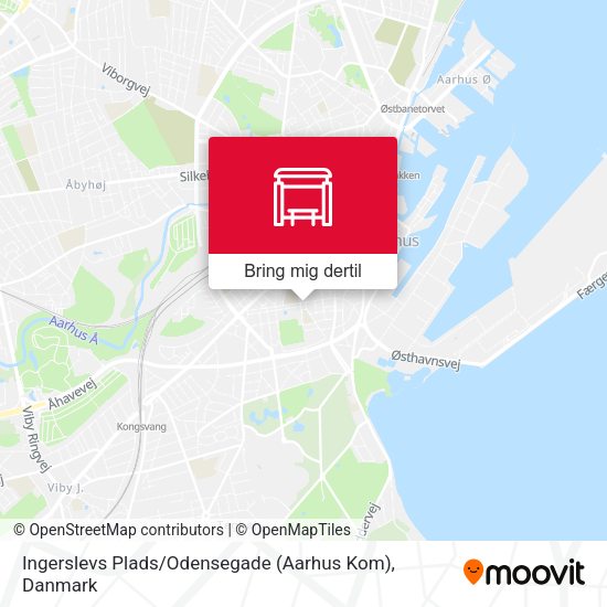 Ingerslevs Plads / Odensegade (Aarhus Kom) kort