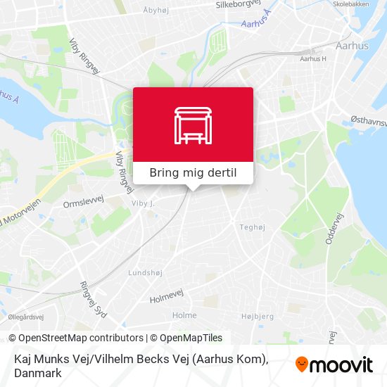 Kaj Munks Vej / Vilhelm Becks Vej (Aarhus Kom) kort