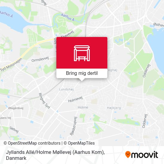 Jyllands Allé / Holme Møllevej (Aarhus Kom) kort