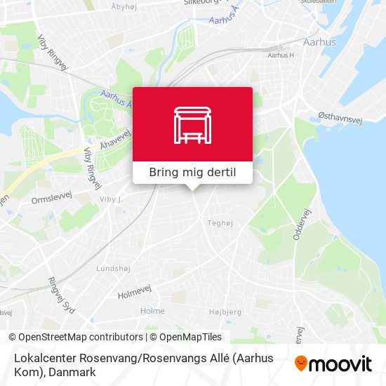 Lokalcenter Rosenvang / Rosenvangs Allé (Aarhus Kom) kort