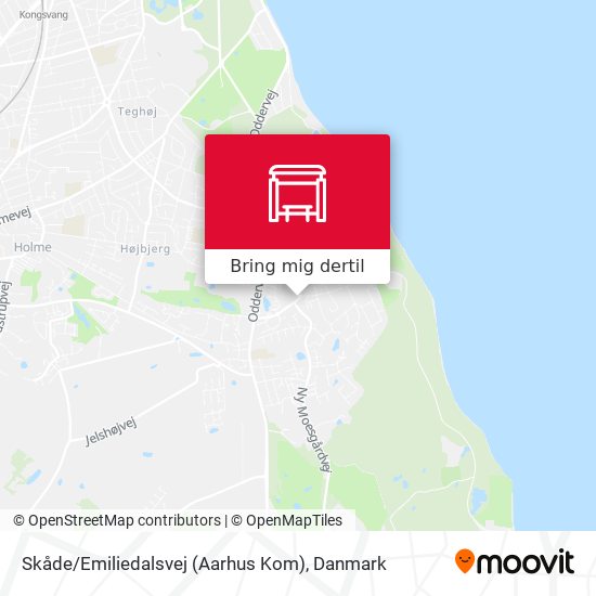 Skåde / Emiliedalsvej (Aarhus Kom) kort