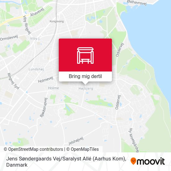 Jens Søndergaards Vej / Saralyst Allé (Aarhus Kom) kort
