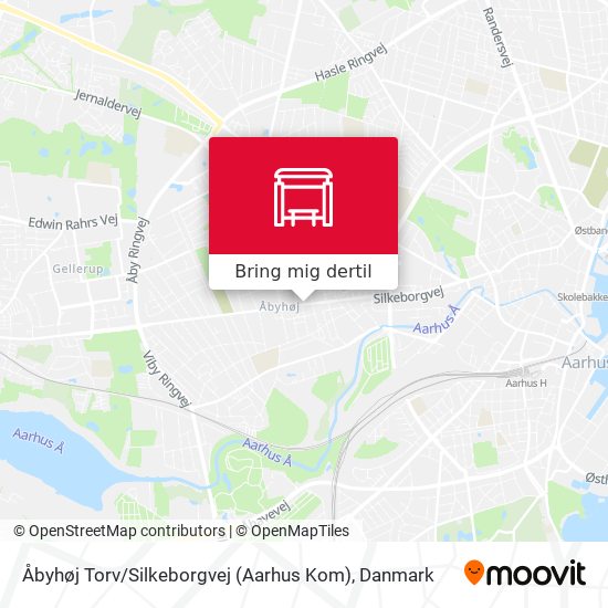 Åbyhøj Torv / Silkeborgvej (Aarhus Kom) kort