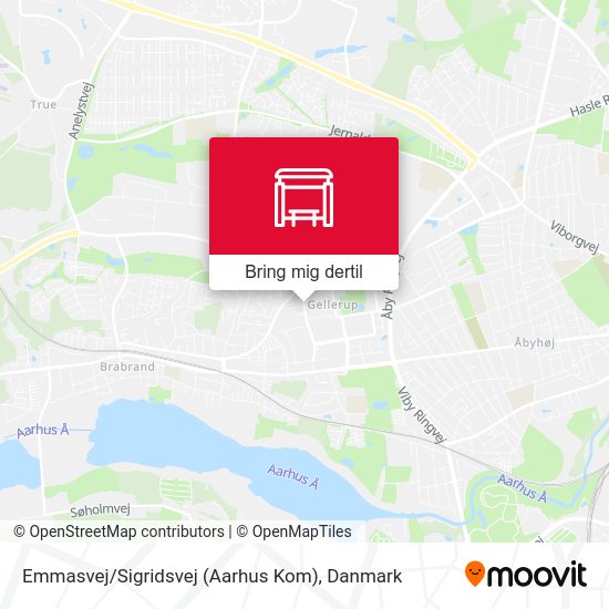 Emmasvej / Sigridsvej (Aarhus Kom) kort