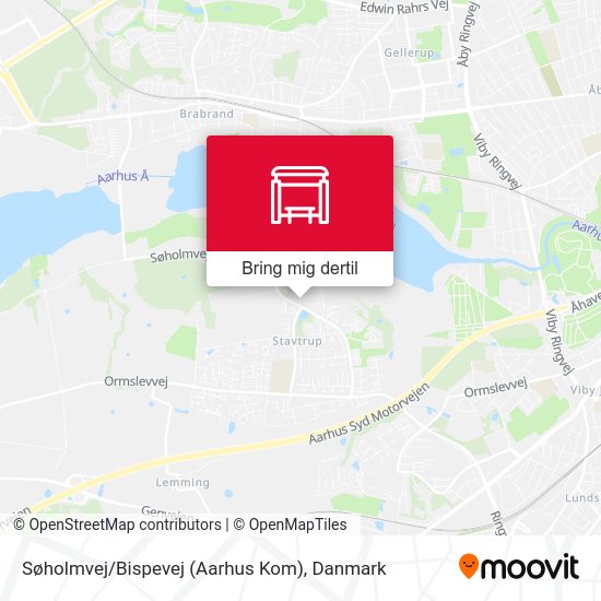 Søholmvej / Bispevej (Aarhus Kom) kort