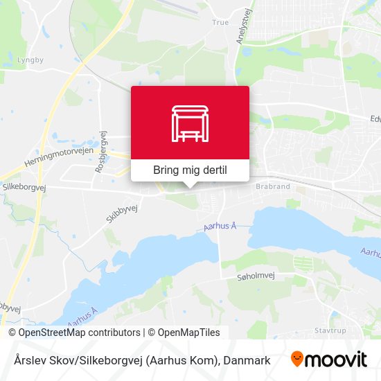 Årslev Skov / Silkeborgvej (Aarhus Kom) kort