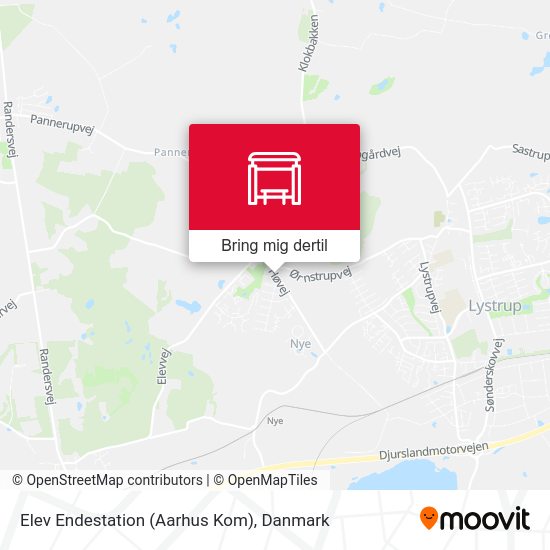 Elev Endestation (Aarhus Kom) kort