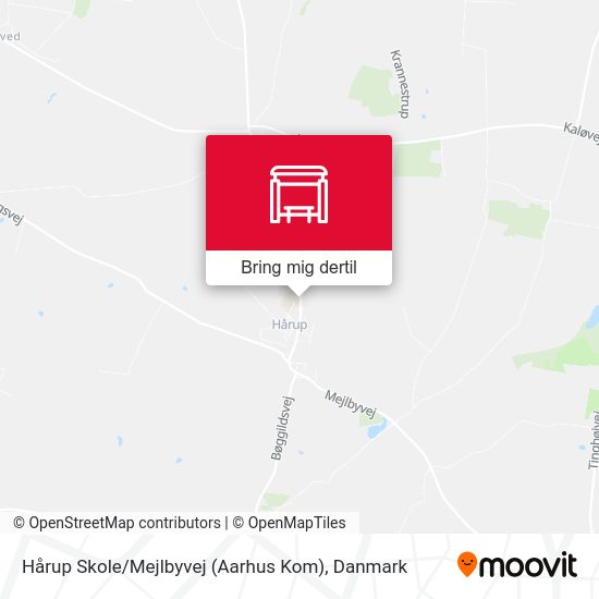Hårup Skole / Mejlbyvej (Aarhus Kom) kort