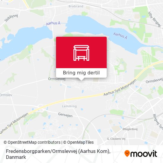 Fredensborgparken / Ormslevvej (Aarhus Kom) kort