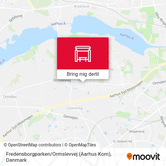 Fredensborgparken / Ormslevvej (Aarhus Kom) kort