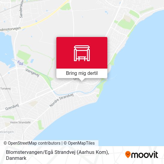 Blomstervangen / Egå Strandvej (Aarhus Kom) kort
