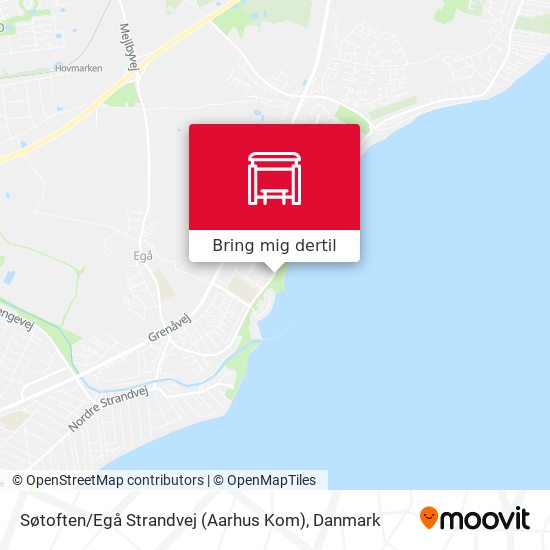 Søtoften / Egå Strandvej (Aarhus Kom) kort