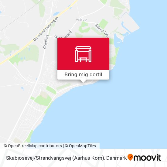 Skabiosevej / Strandvangsvej (Aarhus Kom) kort