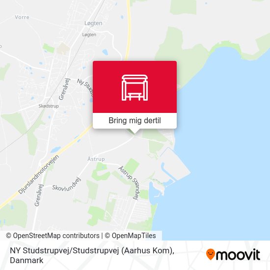 NY Studstrupvej / Studstrupvej (Aarhus Kom) kort