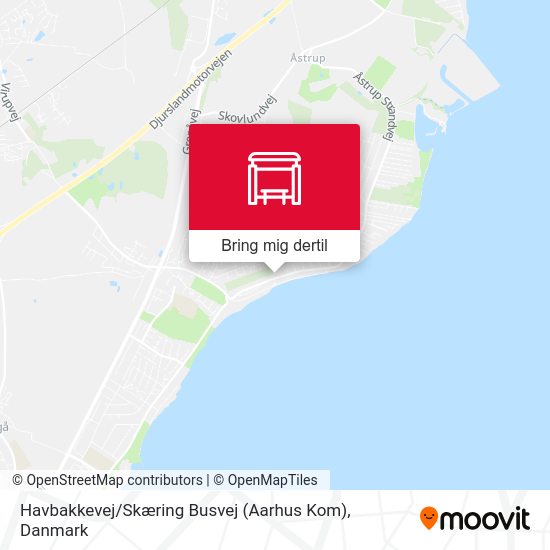 Havbakkevej / Skæring Busvej (Aarhus Kom) kort