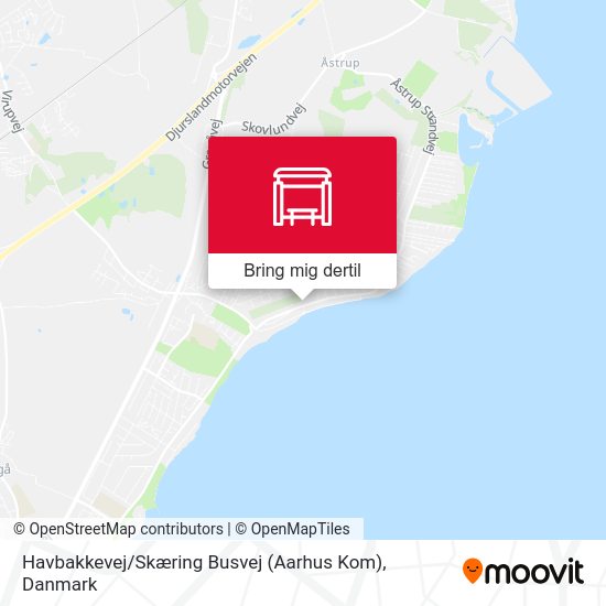 Havbakkevej / Skæring Busvej (Aarhus Kom) kort