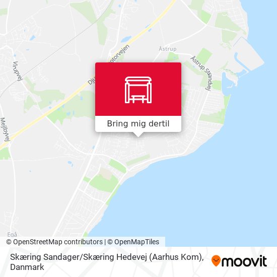 Skæring Sandager / Skæring Hedevej (Aarhus Kom) kort