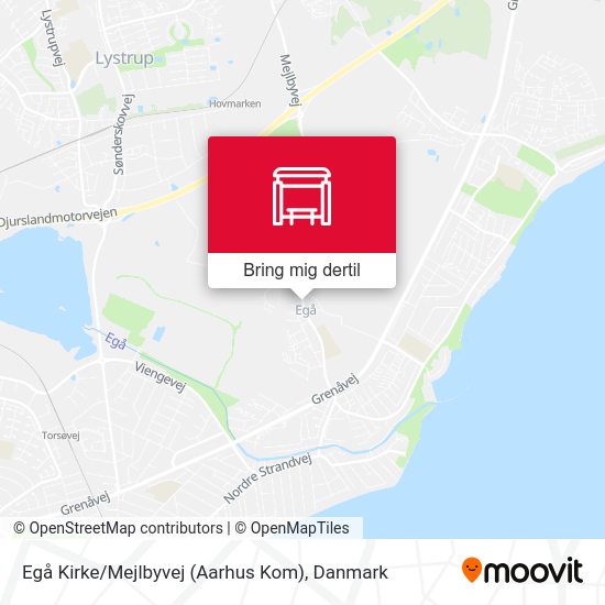 Egå Kirke / Mejlbyvej (Aarhus Kom) kort