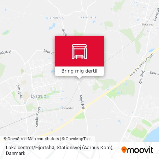 Lokalcentret / Hjortshøj Stationsvej (Aarhus Kom) kort
