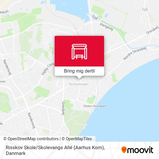 Risskov Skole / Skolevangs Allé (Aarhus Kom) kort