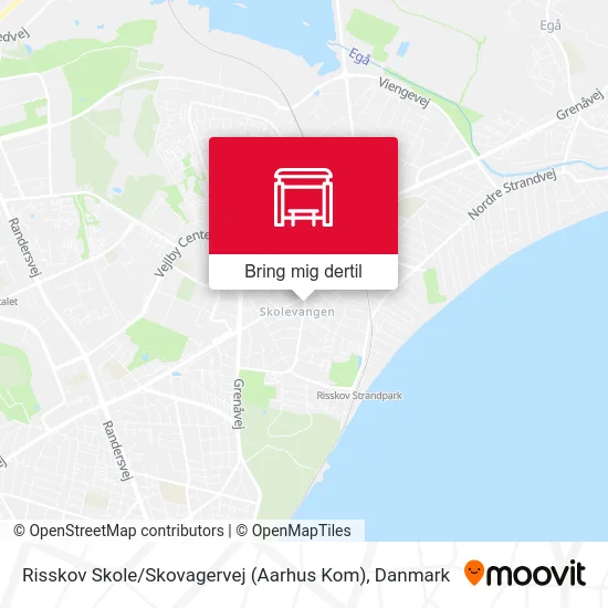 Risskov Skole / Skovagervej (Aarhus Kom) kort