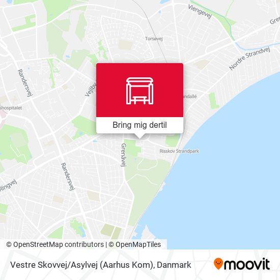 Vestre Skovvej / Asylvej (Aarhus Kom) kort