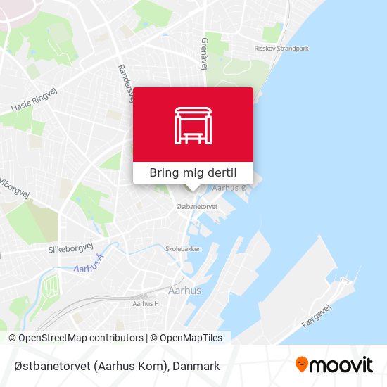 Østbanetorvet (Aarhus Kom) kort