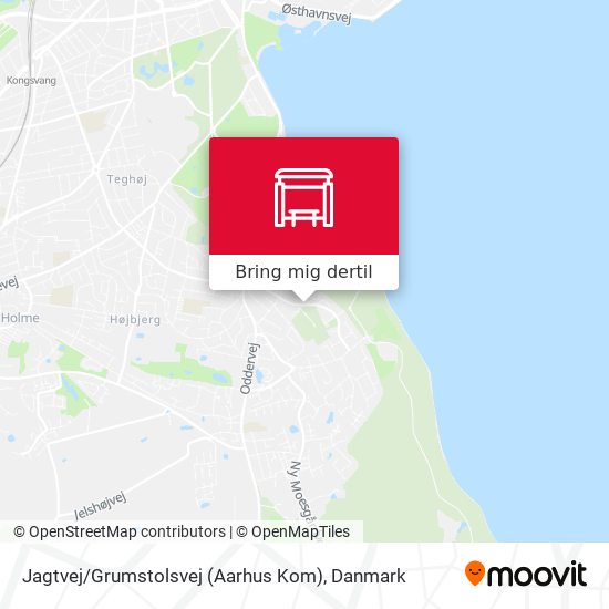 Jagtvej / Grumstolsvej (Aarhus Kom) kort