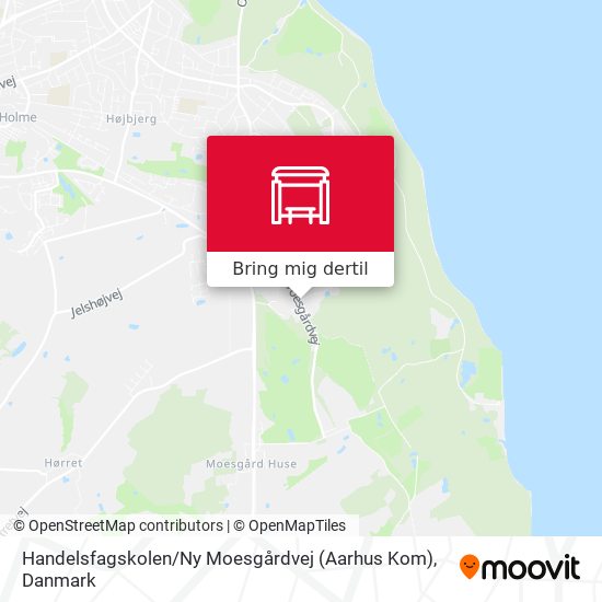 Handelsfagskolen / Ny Moesgårdvej (Aarhus Kom) kort