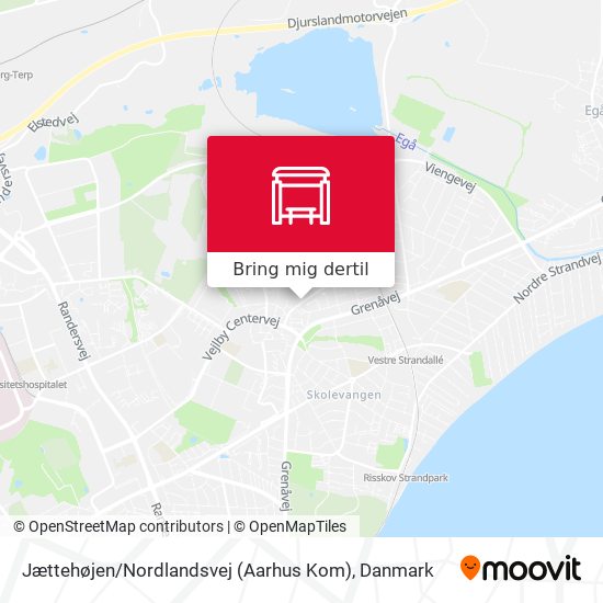 Jættehøjen / Nordlandsvej (Aarhus Kom) kort