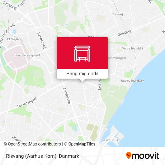 Risvang (Aarhus Kom) kort