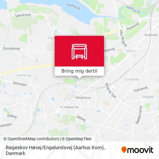 Bøgeskov Høvej / Engelundsvej (Aarhus Kom) kort