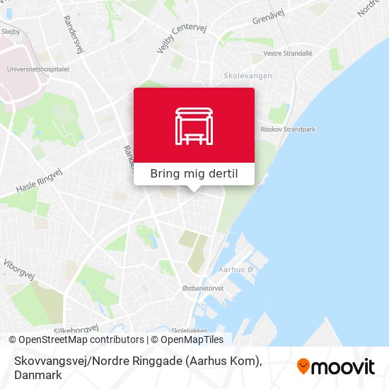 Skovvangsvej / Nordre Ringgade (Aarhus Kom) kort