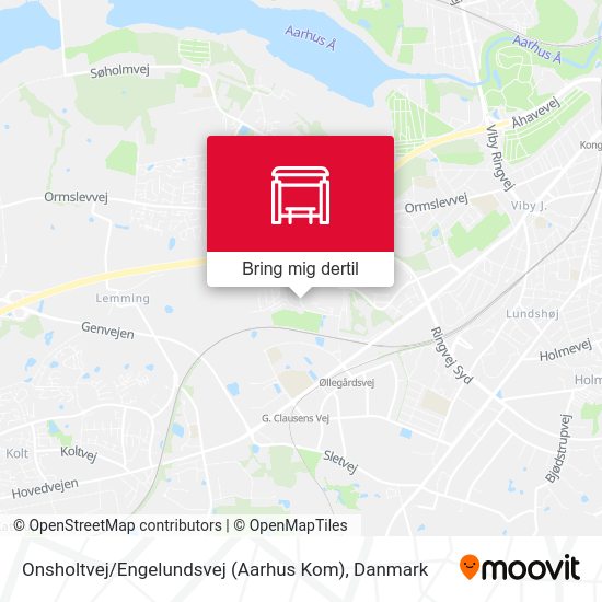 Onsholtvej / Engelundsvej (Aarhus Kom) kort