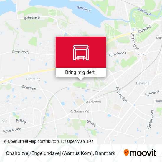 Onsholtvej / Engelundsvej (Aarhus Kom) kort
