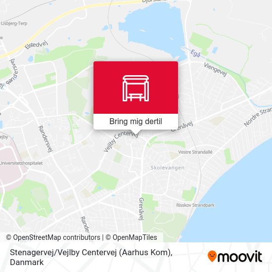 Stenagervej / Vejlby Centervej (Aarhus Kom) kort
